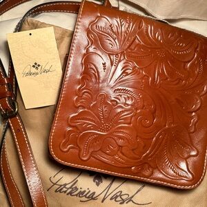 Patricia Nash - Granada Crossbody Tooled Purse - adjustable strap - NWOT